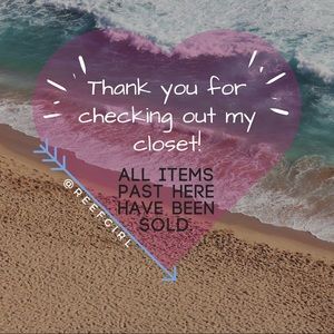 Thank you for checking out my closet!